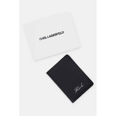 KARL LAGERFELD Калъф за паспорт женски кожен K/SIGNATURE (B2W32069)