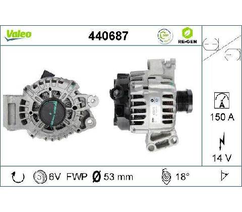 Alternátor VALEO 440687