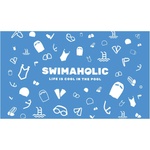 Swimaholic swimming world microfibre towel син