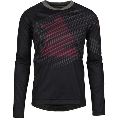 Zimtstern Мъжка фланелка с дълъг ръкав за колоездене Zimtstern Protechzonez Shirt L/S Cycling jersey - Pirate Black (056-1926-0212)