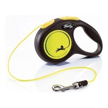 flexi New Neon Rope Yellow автоматичен повод за кучета - 0.2кг