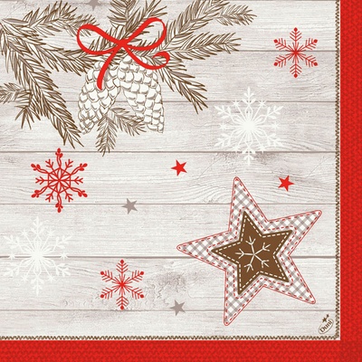 DUNI servítky 3-Ply Cozy Winter 24X24Cm 50ks