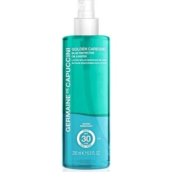 Germaine de Capuccini Golden Caresse Blue protective Oil and Water dvoufázový voděodolný přípravek na opalování SPF30 200 ml