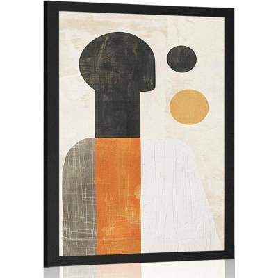 Plakát japandi umělecká abstrakce - 40x60 black