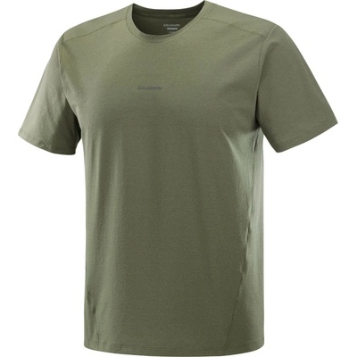 Salomon Pánské triko Trackline SS Tee zelená