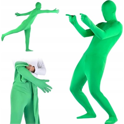 NEVIDITELNÝ OBLEK GREENSCREEN ZELENÝ KOSTÝM SPECIÁLNÍ EFEKTY 150 cm – Zboží Živě