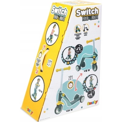 Smoby 2v1 10" modré žluté