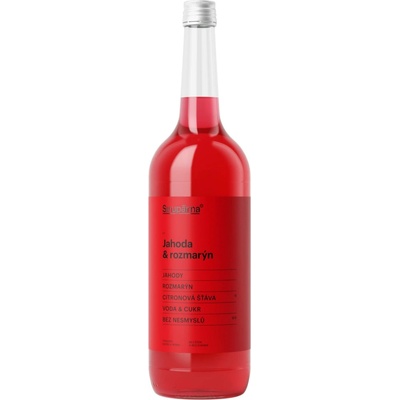 Sirupárna Domácí Jahoda & Rozmarýn Sirup 1 l