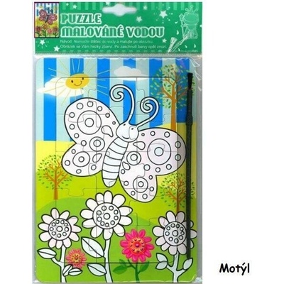 Puzzle kouzelné malování vodou 15x21cm