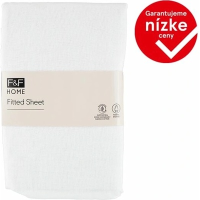 F&F Home White napínacia plachta 100x200x25