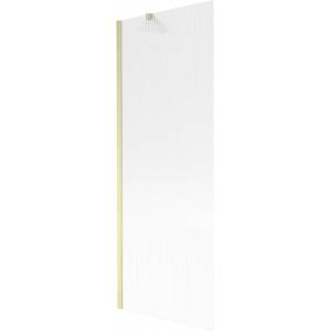 Mexen Next параван за вана 1-крилен 70 x 150 cm, райета, златисто четкано - 895-070-000-00-09-55 (895-070-000-00-09-55)