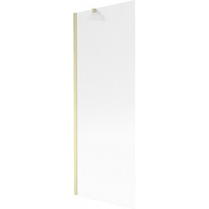 Mexen Next параван за вана 1-крилен 70 x 150 cm, райета, златисто четкано - 895-070-000-00-09-55 (895-070-000-00-09-55)