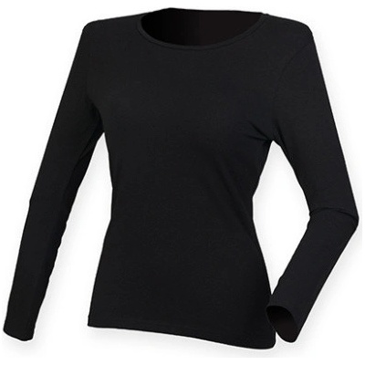 Sf Dámske tričko s dlhým rukávom SK124 Black