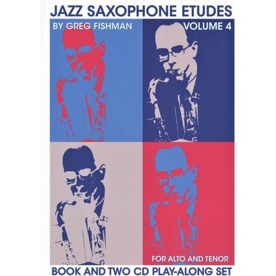 JAZZ SAXOPHONE ETUDES 4 + 2x CD altový / tenorový saxofon