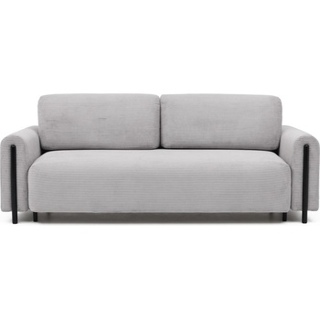 Eltap Светлосив разтегателен диван с място за съхранение от рипсено кадифе 244 cm Arcadova - ELTAP (SO-ARC-BL-03JAR)