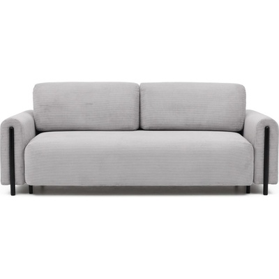 Eltap Светлосив разтегателен диван с място за съхранение от рипсено кадифе 244 cm Arcadova - ELTAP (SO-ARC-BL-03JAR)