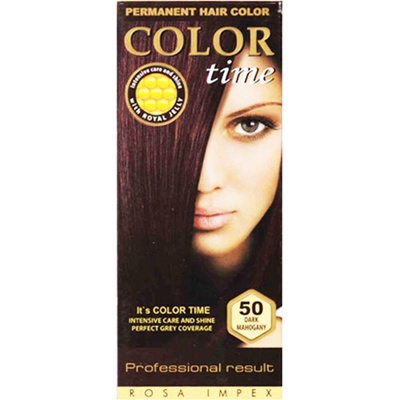 Color Time dlouhotravající barva na vlasy 50 tmavý mahagon