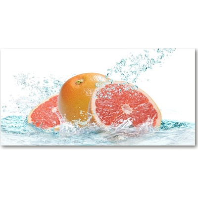 Fotoobraz sklenený na stenu do obývačky Grejpfrut 100x50 cm
