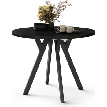 Mazzoni Разтегателна трапезна маса artur, черна (mz0115)