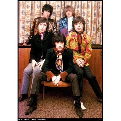 Plagát, Obraz - Rolling Stones - Band colour 1967, 59.4 × 84.1 cm