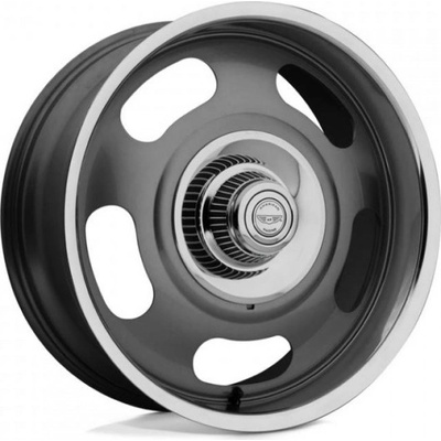 American Racing Vintage VN506 9x17 BLANK ET0 mag gray center with polished lip