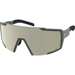 SCOTT Очила за колоездене Scott Sunglasses Shield Compact S2 Cycling glasses - Kaki Green / Glas: AMP White Chrome - размер One Size (205-6815-0111)