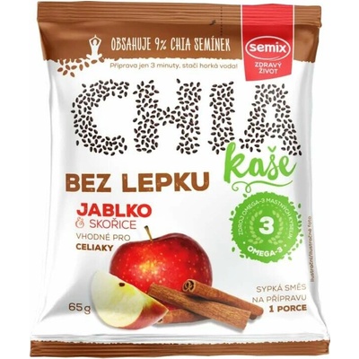 SEMIX CHIA bezlepková kaša jablko a škorica 65 g
