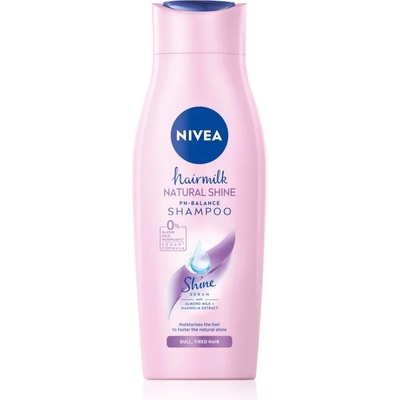 Nivea Hairmilk Natural Shine грижовен шампоан 400ml
