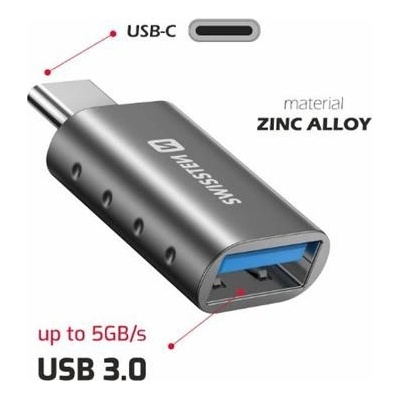 Swissten OTG ADAPTER USB-CM/USB-AF – Zboží Živě