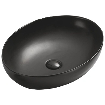 Mexen Jowita надплотна мивка 52 x 39 см, черна мат - 21355285 (21355285)