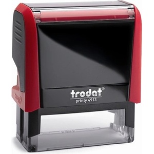 TRODAT Печат TRODAT Printy 4.0 4913 огнен червен корпус черен тампон 4913P/F (4913-PS-FK)