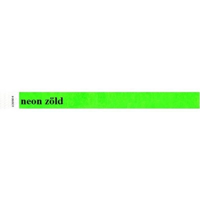 Identifikační náramky 3/4", neon zelená, tyvek, 100 ks – Zboží Dáma