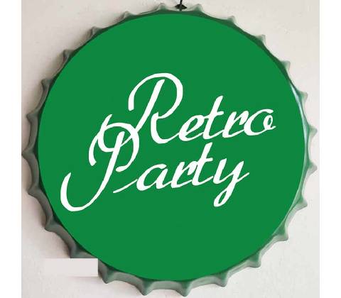 Ceduľa vrchnák Retro Party