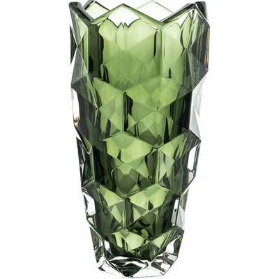Crystal Bohemia KRIŠTÁĽOVÁ VÁZA BOHEMIA LUNAR SMOKEY GREEN 280MM