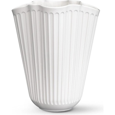 KÄHLER Keramická váza Hammershøi Unfold 20,5 cm, bílá barva, keramika