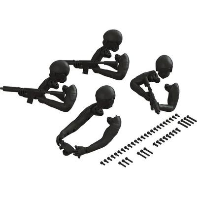 Arrma 1:7 Firearm 6S BLX 4WD Figurky posádky čierne