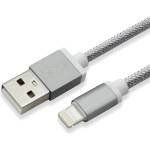 SBOX Кабел SBOX, USB A(м) към Lightning(м), 1, 5m, сив (IPH7-GR)