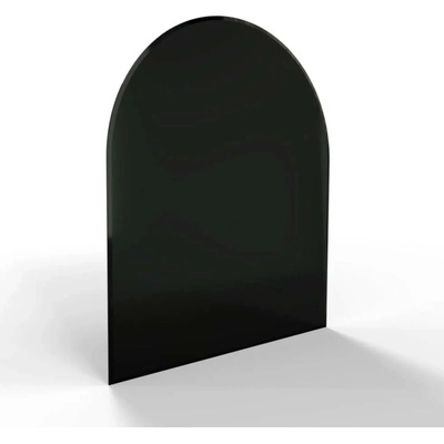 HS Flamingo Sklo pod kachle oblúk R500, čierne, 1000 x 1200 x 6 mm