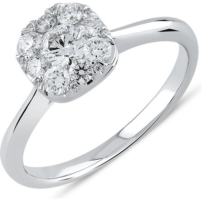 Lillian Vassago Zásnubní prsten z bílého zlata s brilianty LLV59 DR022W