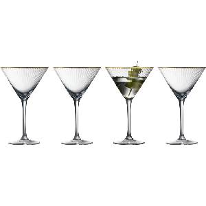 LyngbyGlas Palermo Чаши за мартини 250 мл, 4 бр (37055)