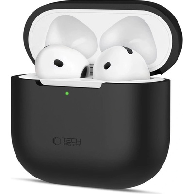 Tech-Protect Силиконов калъф Tech-Protect за Apple AirPods 4 - черен (5906302370115)