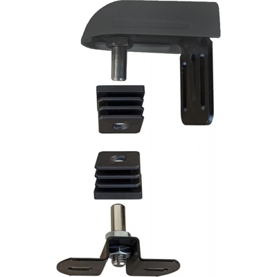 Umakov Záves nastaviteľný s prírubou (vrchný+spodný) D4/83-40x40-GREY