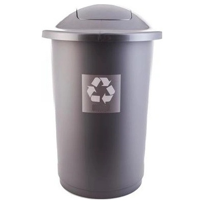 Plafor plastový TOP BIN 50 l barva stříbrná