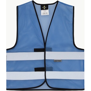 Korntex hi-vis kxq thessaloniki / Лятна светлоотразителна мрежеста жилетка - синя 5xl (76kxq202315)