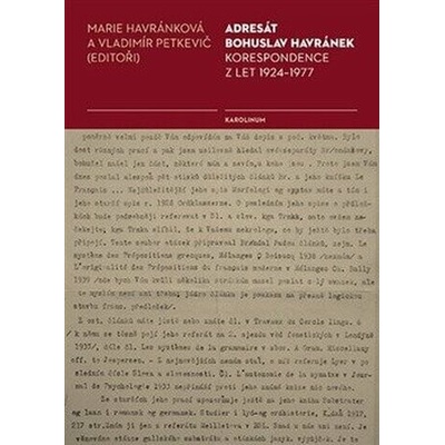 Adresát Bohuslav Havránek - Marie Havránková