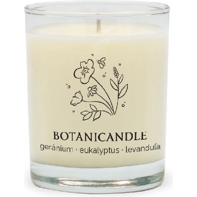 Botanicandle Geránium-eukalyptus-levanduľa 140g