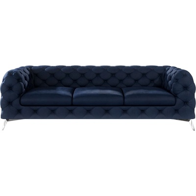ROPEZ Тъмносин кадифен диван 243 cm Chelsea - Ropez (Chelsea Sofa 3os. Riviera 81 Srebrne)