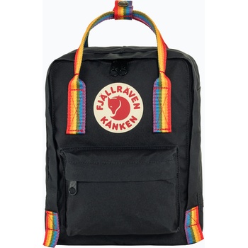 Fjällräven Kanken Rainbow Mini 7 л градска раница черно/дъга