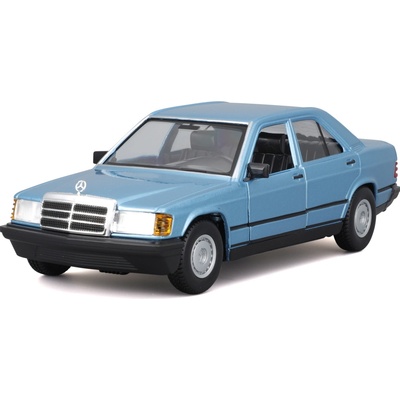 Bburago Plus 1987 Mercedes-Benz 190E Diamond Blue 1:24