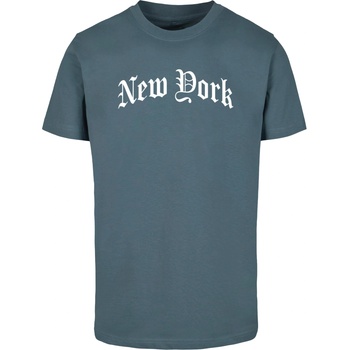 Mister Tee Тениска New York Wording Tee dustyblue XXLUB-MT3070-03271 - Тъмносив, размер S